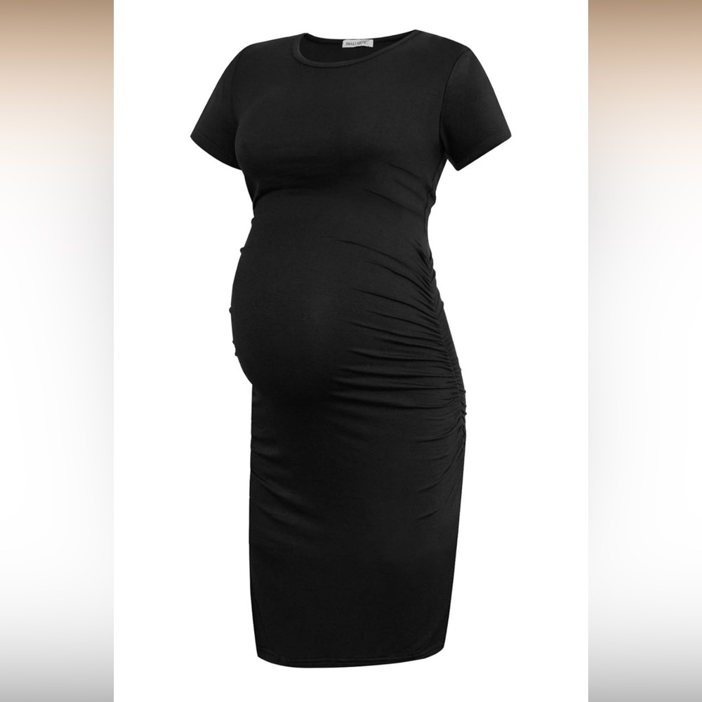 Black Maternity Midi Dress size large